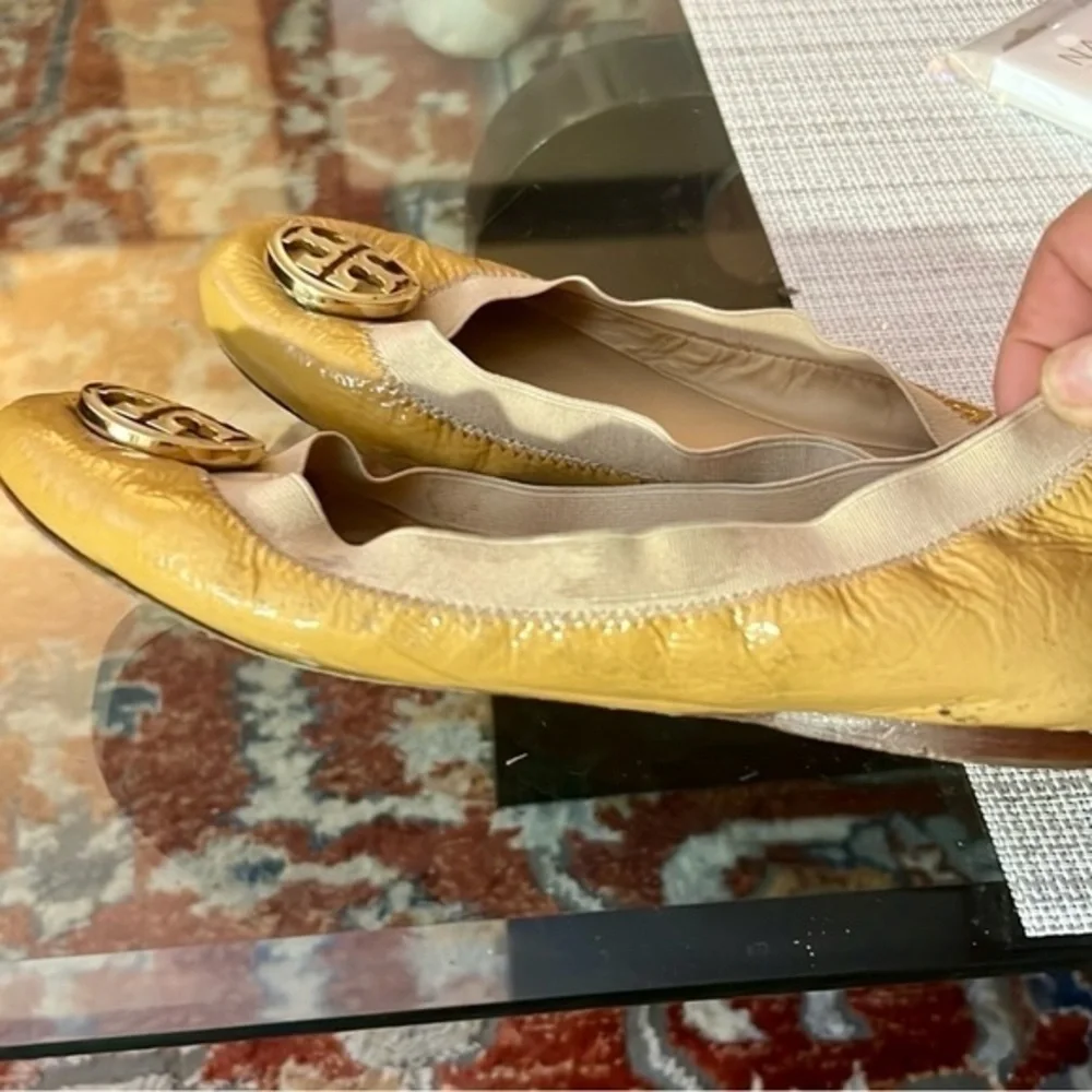 😀🥰TORY BURCH YELLOW SHOES , size8M